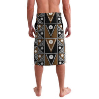 Fiji Brown Masi Pattern Lavalava Fijian Tapa LT01 - Polynesian Pride