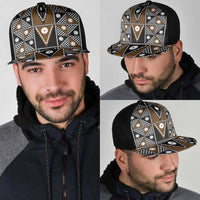 Fiji Brown Masi Pattern Mesh Trucker Cap Fijian Tapa LT01 - Polynesian Pride