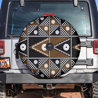 Fiji Brown Masi Pattern Spare Tire Cover Fijian Tapa LT01 Brown - Polynesian Pride