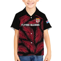 Custom Fiji Rugby Hawaiian Shirt Flying Fijians Red Palm Tree Version LT01 - Polynesian Pride