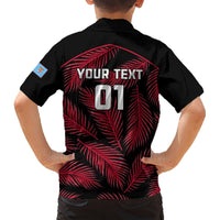 Custom Fiji Rugby Hawaiian Shirt Flying Fijians Red Palm Tree Version LT01 - Polynesian Pride