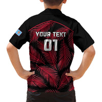 Custom Fiji Rugby Hawaiian Shirt Flying Fijians Red Palm Tree Version LT01 - Polynesian Pride