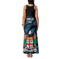 fiji-rugby-family-matching-tank-maxi-dress-and-hawaiian-shirt-flying-fijians-blue-palm-tree-version