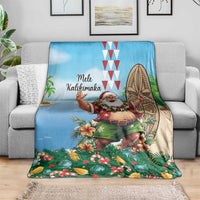 Hawaii Christmas Santa Claus Blanket Mele Kalikimaka Tropical Beach LT01 - Polynesian Pride