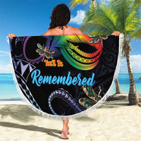 Polynesian Memorial Beach Blanket As Long As I Breathe You'll Be Remembered LT01 - Polynesian Pride