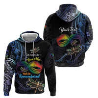 Personalised Polynesian Memorial Hoodie As Long As I Breathe You'll Be Remembered
