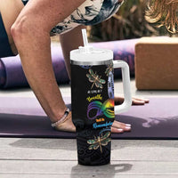 Personalised Polynesian Memorial Tumbler With Handle As Long As I Breathe You'll Be Remembered LT01 - Polynesian Pride
