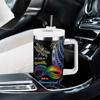 Personalised Polynesian Memorial Tumbler With Handle As Long As I Breathe You'll Be Remembered LT01 - Polynesian Pride