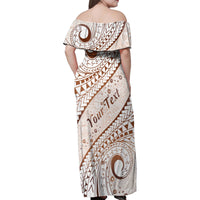 Pasifika Festival Family Matching Off Shoulder Maxi Dress and Hawaiian Shirt Vintage Tribal Pattern LT01 - Polynesian Pride