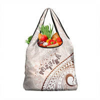 Pasifika Festival Grocery Bag Vintage Tribal Pattern LT01 1-pack One Size Brown - Polynesian Pride