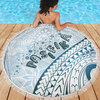Pasifika Festival Beach Blanket Tribal Pattern Blue Version LT01 - Polynesian Pride