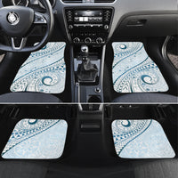 Pasifika Festival Car Mats Tribal Pattern Blue Version LT01 Set 4pcs Blue - Polynesian Pride