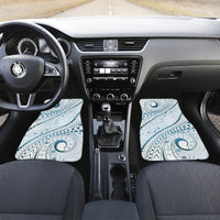 Pasifika Festival Car Mats Tribal Pattern Blue Version LT01 Set 2pcs - Front Blue - Polynesian Pride