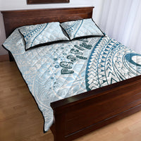 Pasifika Festival Quilt Bed Set Tribal Pattern Blue Version LT01 - Polynesian Pride