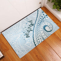 Pasifika Festival Rubber Doormat Tribal Pattern Blue Version LT01 Blue - Polynesian Pride