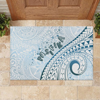 Pasifika Festival Rubber Doormat Tribal Pattern Blue Version LT01 - Polynesian Pride