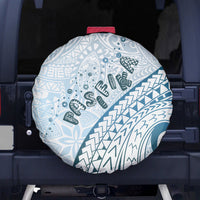 Pasifika Festival Spare Tire Cover Tribal Pattern Blue Version LT01 - Polynesian Pride