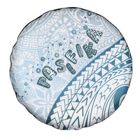 Pasifika Festival Spare Tire Cover Tribal Pattern Blue Version LT01 - Polynesian Pride