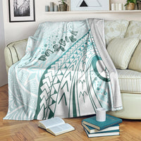 Pasifika Festival Blanket Tribal Pattern Teal Version LT01 Teal - Polynesian Pride