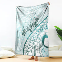 Pasifika Festival Blanket Tribal Pattern Teal Version LT01 - Polynesian Pride