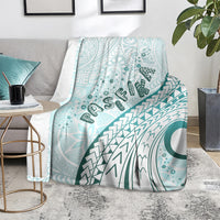 Pasifika Festival Blanket Tribal Pattern Teal Version LT01 - Polynesian Pride