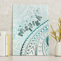 Pasifika Festival Canvas Wall Art Tribal Pattern Teal Version LT01 Without Frame Teal - Polynesian Pride
