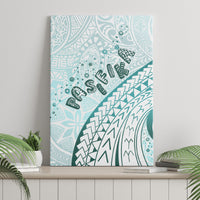 Pasifika Festival Canvas Wall Art Tribal Pattern Teal Version LT01 - Polynesian Pride