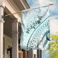 Pasifika Festival Garden Flag Tribal Pattern Teal Version LT01 House Flag Teal - Polynesian Pride