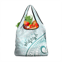 Pasifika Festival Grocery Bag Tribal Pattern Teal Version LT01 1-pack One Size Teal - Polynesian Pride