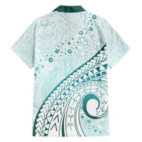 Pasifika Festival Hawaiian Shirt Tribal Pattern Teal Version LT01 - Polynesian Pride
