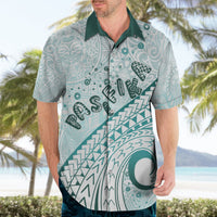 Pasifika Festival Hawaiian Shirt Tribal Pattern Teal Version LT01 - Polynesian Pride
