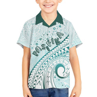 Pasifika Festival Hawaiian Shirt Tribal Pattern Teal Version LT01 - Polynesian Pride