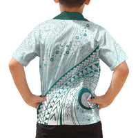 Pasifika Festival Hawaiian Shirt Tribal Pattern Teal Version LT01 - Polynesian Pride