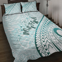 Pasifika Festival Quilt Bed Set Tribal Pattern Teal Version LT01 Teal - Polynesian Pride