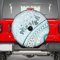Pasifika Festival Spare Tire Cover Tribal Pattern Teal Version LT01 - Polynesian Pride