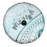 Pasifika Festival Spare Tire Cover Tribal Pattern Teal Version LT01 - Polynesian Pride