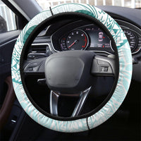 Pasifika Festival Steering Wheel Cover Tribal Pattern Teal Version LT01 - Polynesian Pride