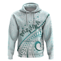 Pasifika Festival Zip Hoodie Tribal Pattern Teal Version LT01 Pullover Hoodie Teal - Polynesian Pride