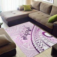 Pasifika Festival Area Rug Tribal Pattern Lilac Version