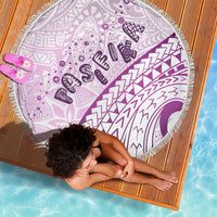 Pasifika Festival Beach Blanket Tribal Pattern Lilac Version LT01 - Polynesian Pride