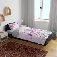 Pasifika Festival Bedding Set Tribal Pattern Lilac Version LT01 - Polynesian Pride