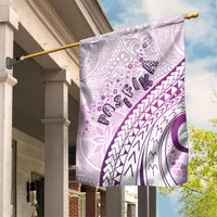 Pasifika Festival Garden Flag Tribal Pattern Lilac Version LT01 House Flag Purple - Polynesian Pride