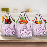 Pasifika Festival Grocery Bag Tribal Pattern Lilac Version LT01 3-pack One Size Purple - Polynesian Pride