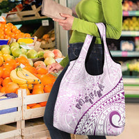 Pasifika Festival Grocery Bag Tribal Pattern Lilac Version LT01 - Polynesian Pride