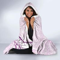 Pasifika Festival Hooded Blanket Tribal Pattern Lilac Version LT01 - Polynesian Pride