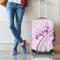 Pasifika Festival Luggage Cover Tribal Pattern Lilac Version