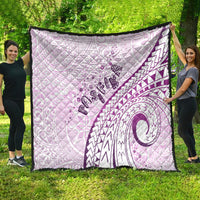 Pasifika Festival Quilt Tribal Pattern Lilac Version