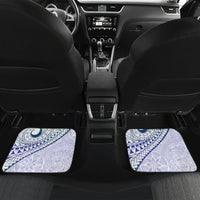Pasifika Festival Car Mats Tribal Pattern Violet Version LT01 Set 2pcs - Back Purple - Polynesian Pride