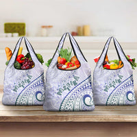 Pasifika Festival Grocery Bag Tribal Pattern Violet Version LT01 3-pack One Size Purple - Polynesian Pride