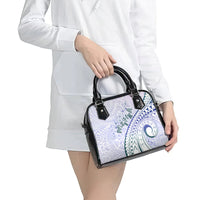 Pasifika Festival Shoulder Handbag Tribal Pattern Violet Version